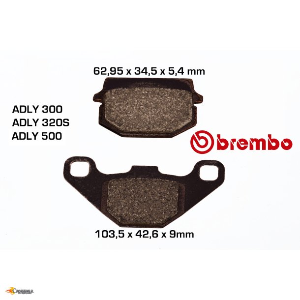 BREMSEKLODS TYPE U ADLY BREMBO