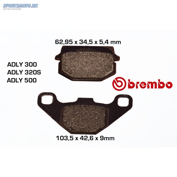 BREMSEKLODS TYPE U ADLY BREMBO