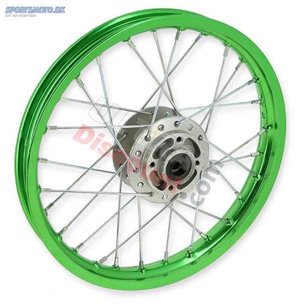 14" STANDARD CROSS/DIRTBIKE FORHJUL GRN STLFLGE