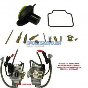 REPKIT TIL PZ 24mm VACCUMKARBURATOR 23mm STEMPEL