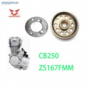 STARTERKOBLING MED STARTERTANDHJUL 200-250CC CB 