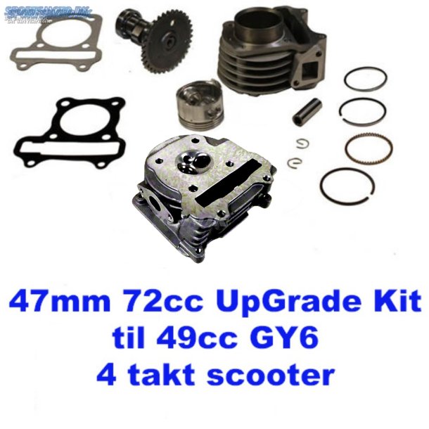 72cc UPGRADE KIT TIL GY6