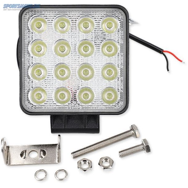 LED ARBEJDSLAMPE 48W FIRKANTET 12/24V