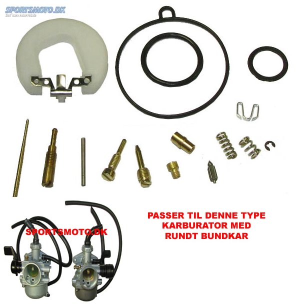 REPKIT TIL PZ 17-19 KARBURATOR TYPE