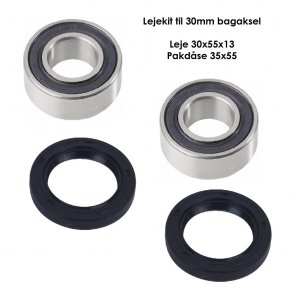 LEJEKIT TIL BAGAKSEL 150 - 250CC